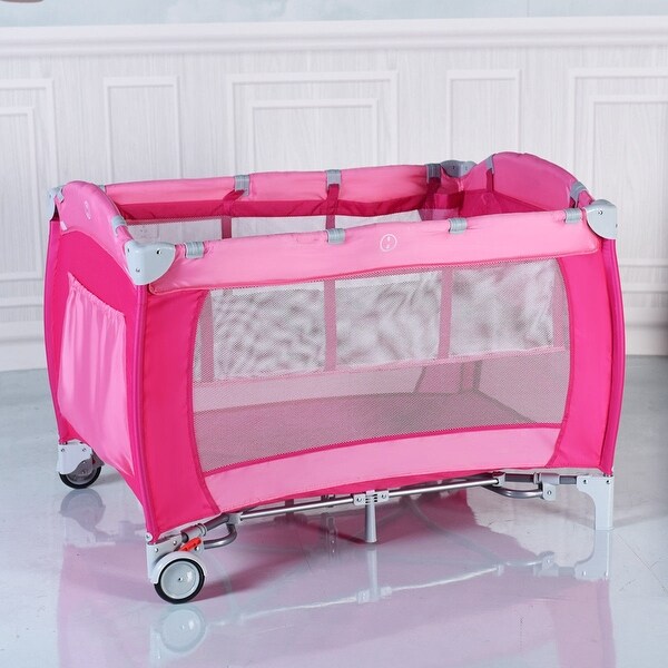 pink cribs for babies