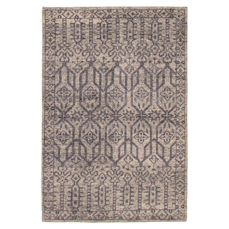 ECARPETGALLERY Hand-knotted Tangier Light Grey Wool Rug - 5'3 x 7'11 - Light Grey - 5'3 x 7'11