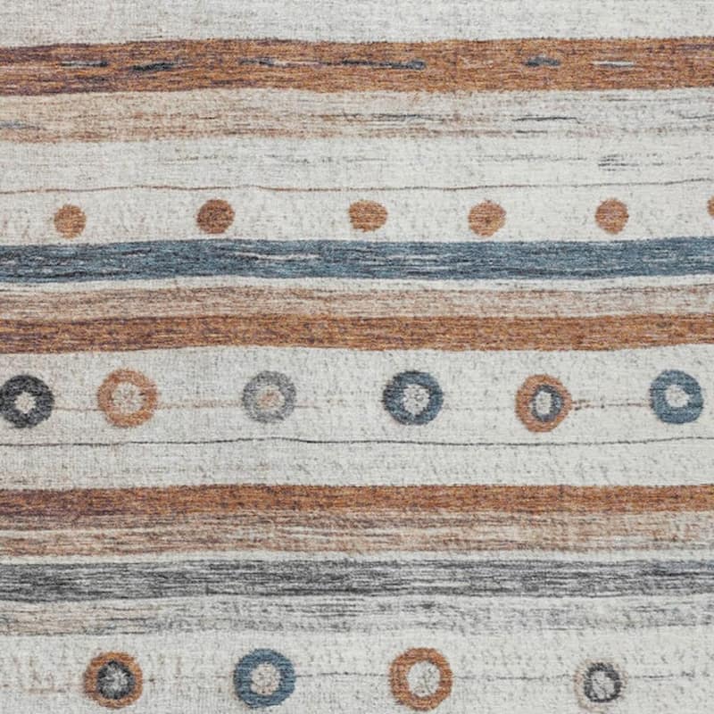 HomeRoots Striped Transitional Rectangle Outdoor Rug