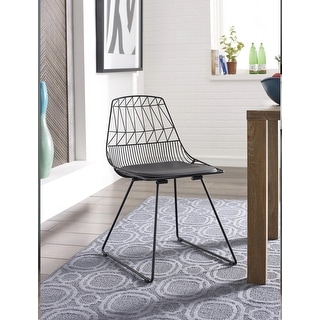 Wire metal dining hotsell chairs