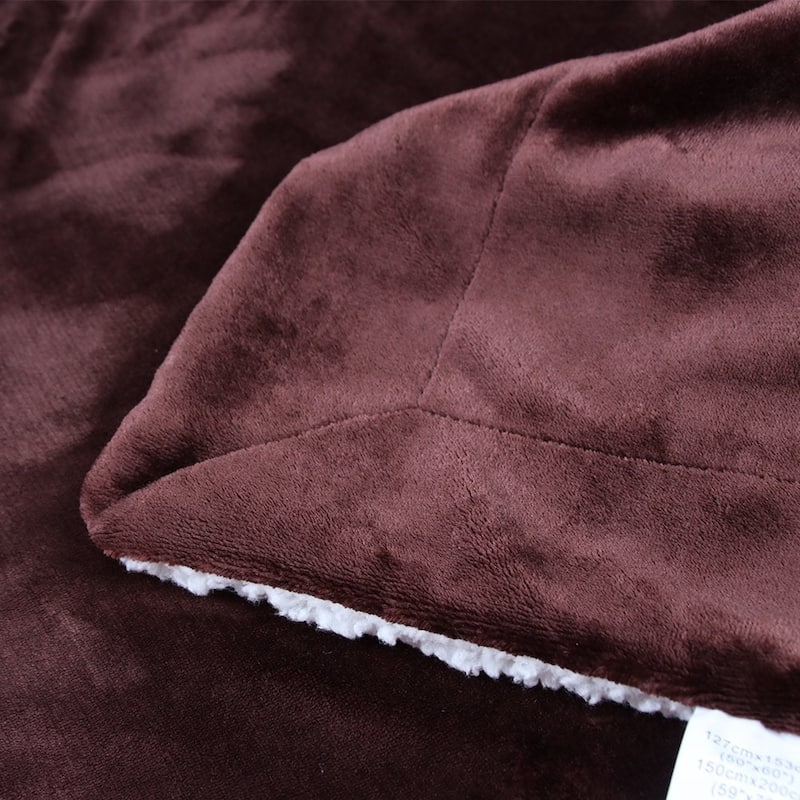 Sherpa Blanket - Fluffy & Soft Plush Bed Blanket - Hypoallergenic - Reversible - Lightweight