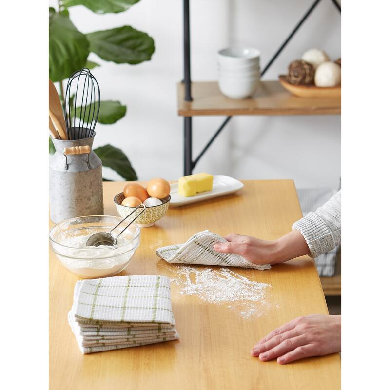 DII Black Buffalo Check Scrubber Dishcloth Set of 6