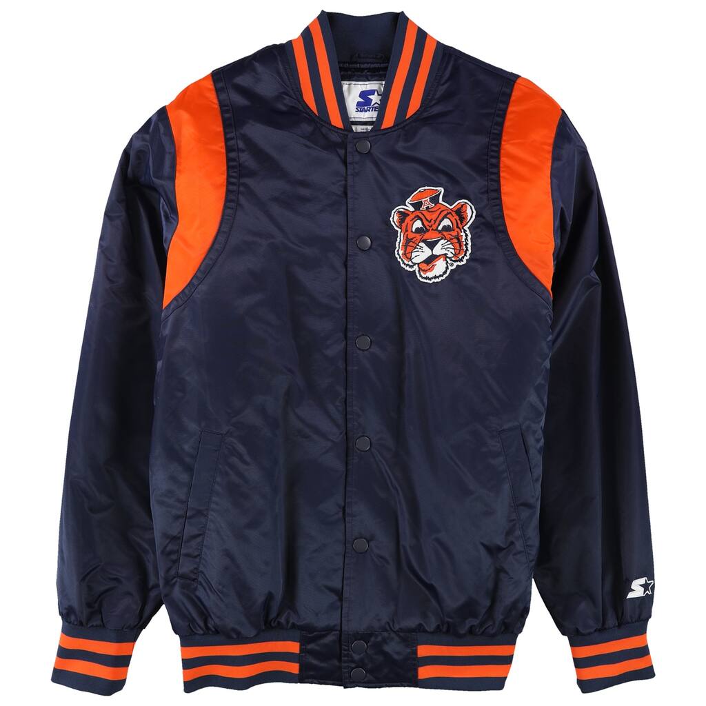 STARTER Mens Auburn University Jacket,, Blue, Large (Regular)