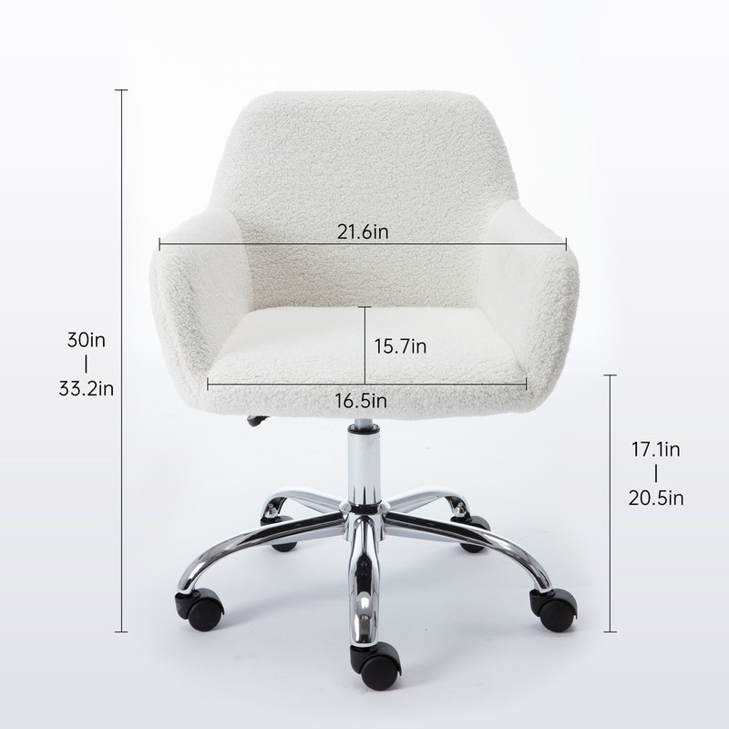 Sherpa desk chair with arms on sale