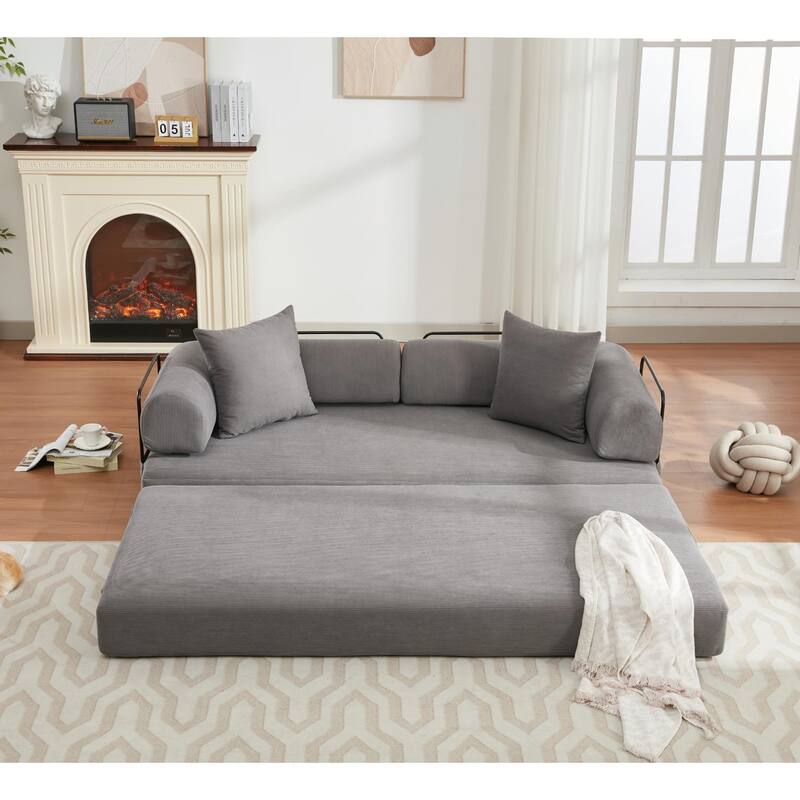 Folding Convertible Sleeper Sofa Bed with Modular Design for Living Room or Guest Room