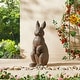 preview thumbnail 1 of 55, Glitzhome MgO Standing Rabbit Bunny Garden Yard Statue Indoor Figurines
