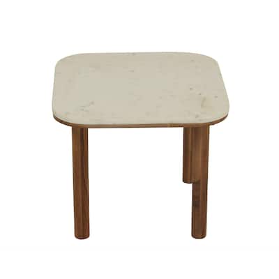 Vernon Genuine Marble Side Table