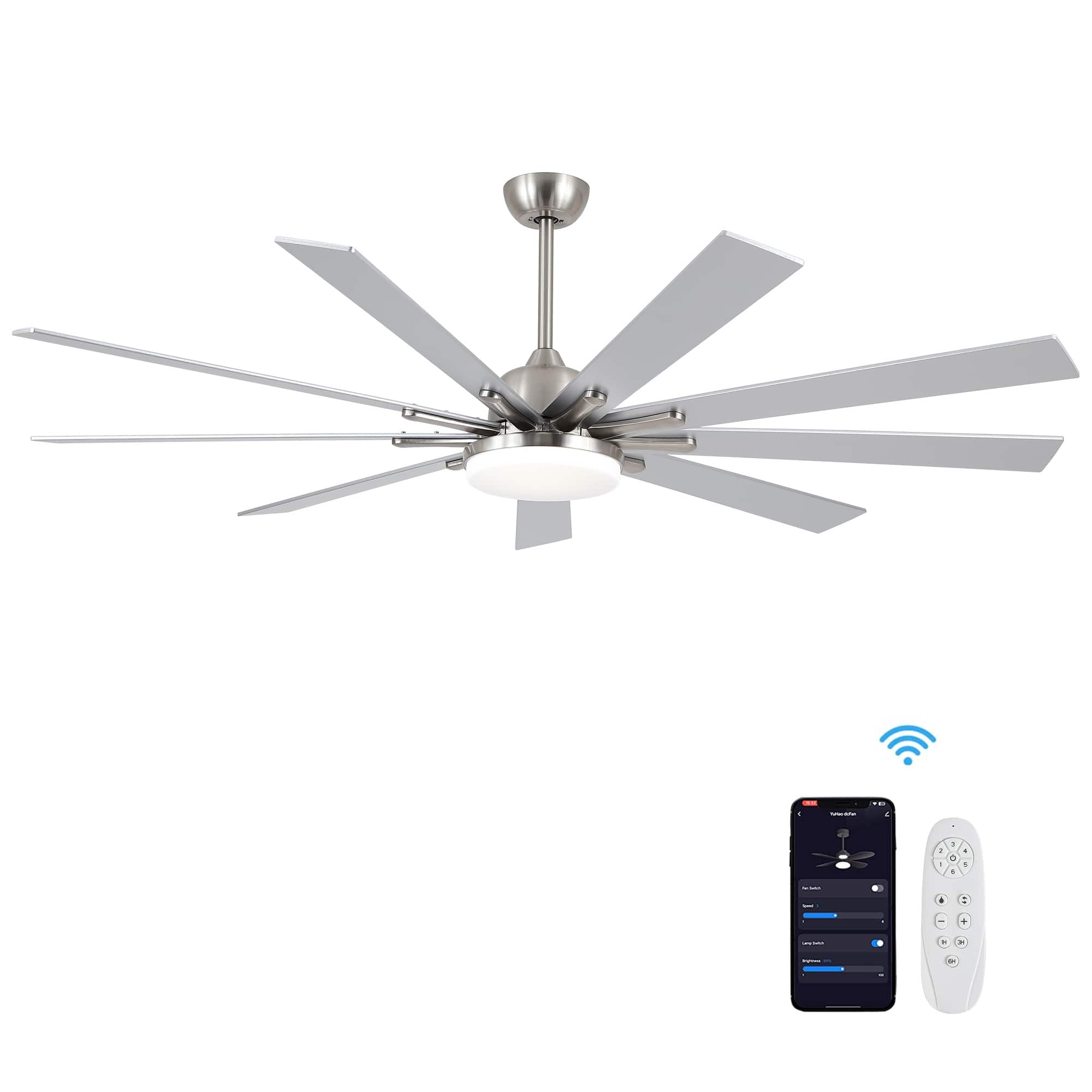 Option Nickel with Silver Plywood Blades