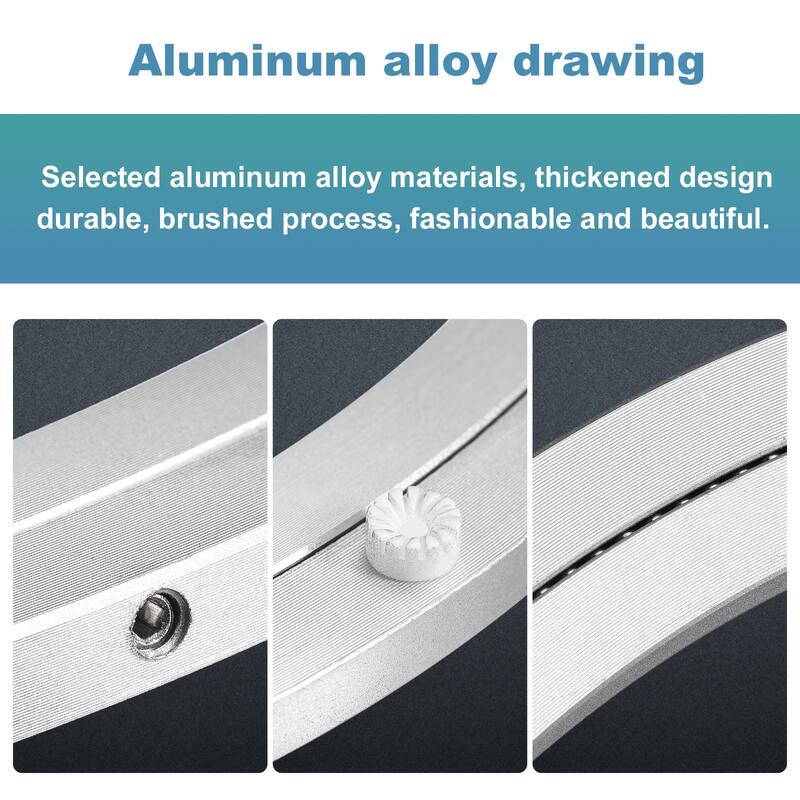 Aluminum Lazy Susan Rotating Turntable for Dining-Table Showcase - 14 Inch