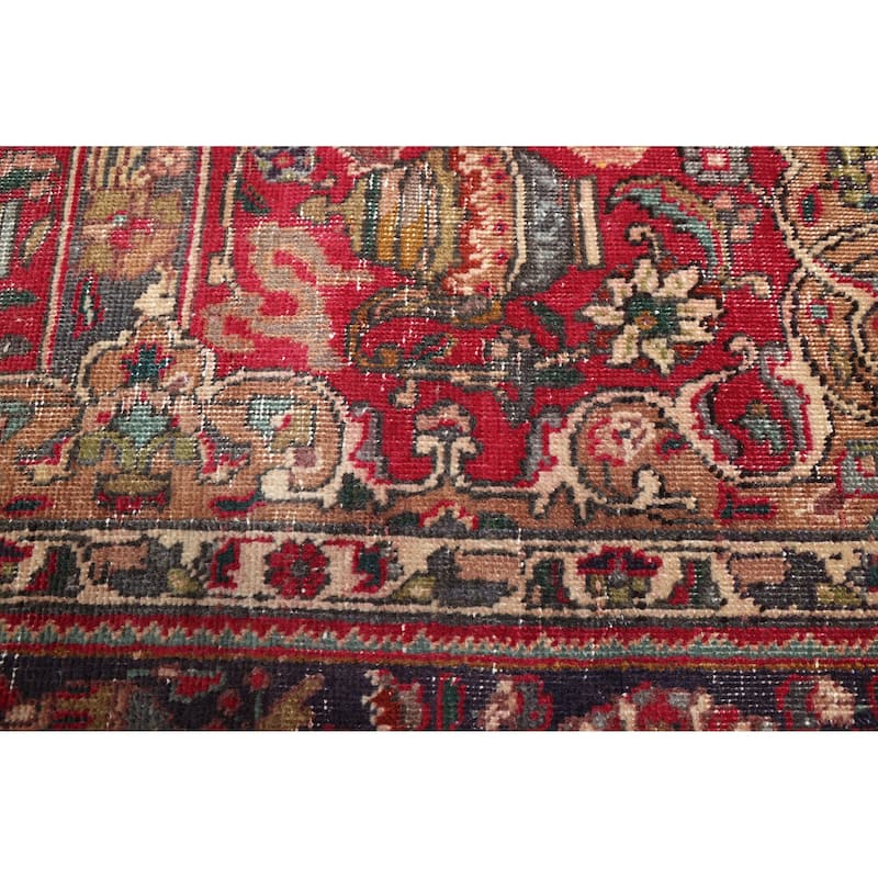 ECARPETGALLERY Hand-knotted Antalya Vintage Red Wool Rug - 6'7 x 9'9