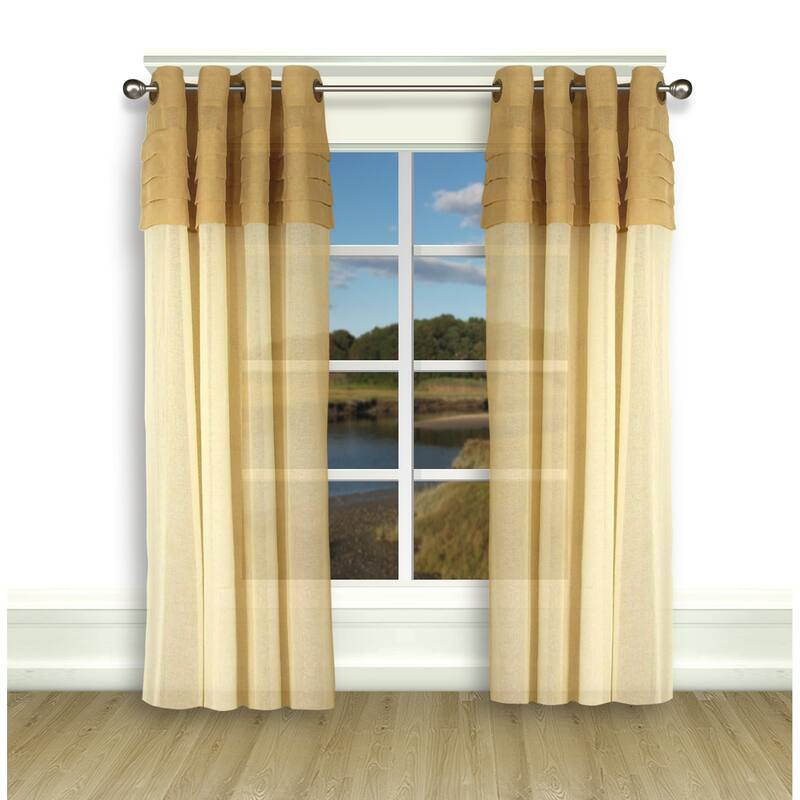 Geneva Elegant Sheer Grommet Curtain Panel