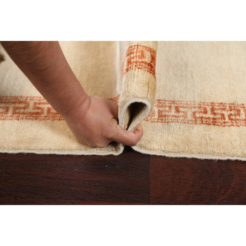 Geometric Gabbeh Kashkoli Oriental Area Rug Wool Hand-knotted Carpet - 3'0" x 5'2"