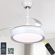 preview thumbnail 41 of 71, Bella Depot 36" Modern Retractable Ceiling Fan with Dimmable Led Light, Remote and APP Control 6-Speed Reversible DC Motor