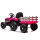 preview thumbnail 12 of 34, 12V Battery Powered Electric Tractor Toy with 2-point Safety Belt and Remote Control, Pink