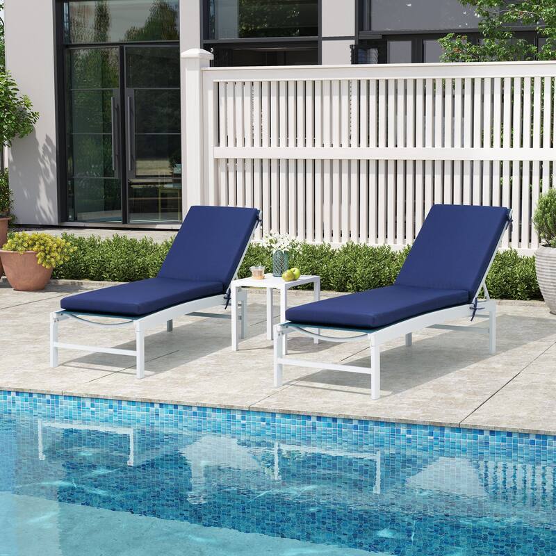 Outdoor Patio Chaise Lounge Chair Cushion