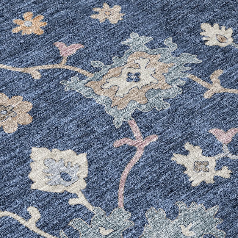 Machine Washable Indoor/ Outdoor Traditional Persian Chantille Rug