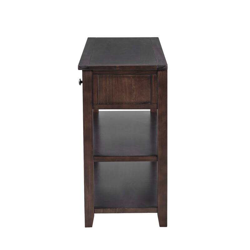 Console Table with Two Open Shelves