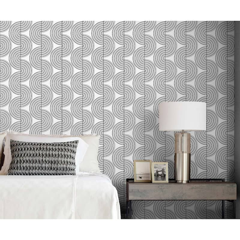 NextWall Zen Geo Peel and Stick Wallpaper
