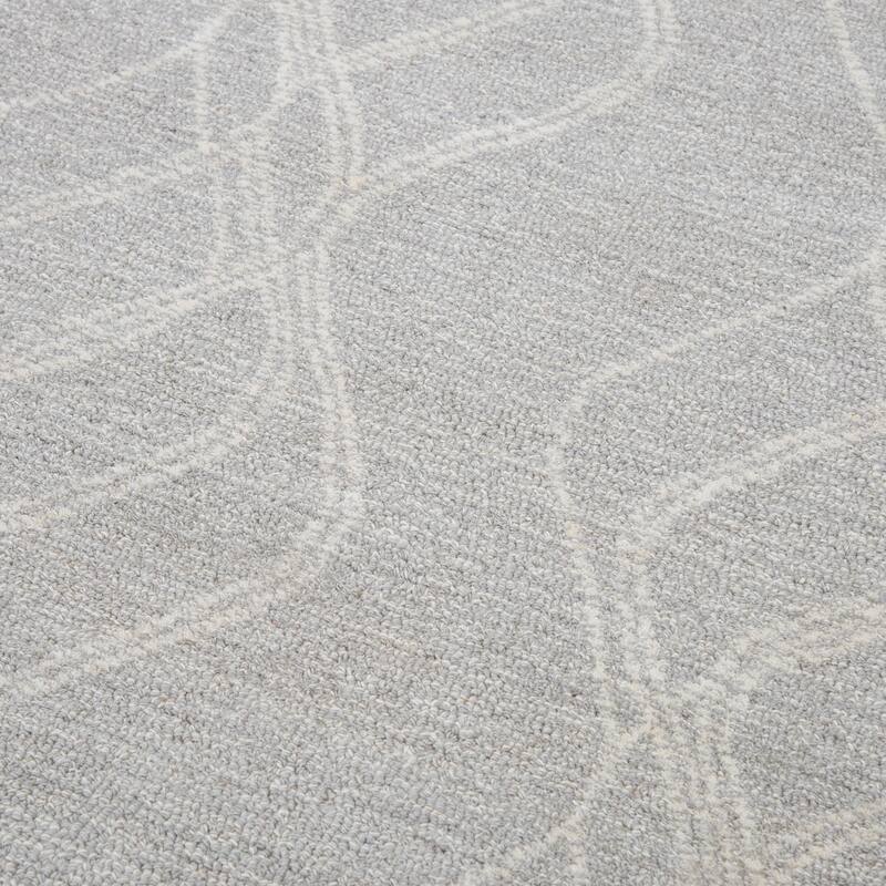 Alora Decor Wondrous Grey Hand-tufted Wool Rug