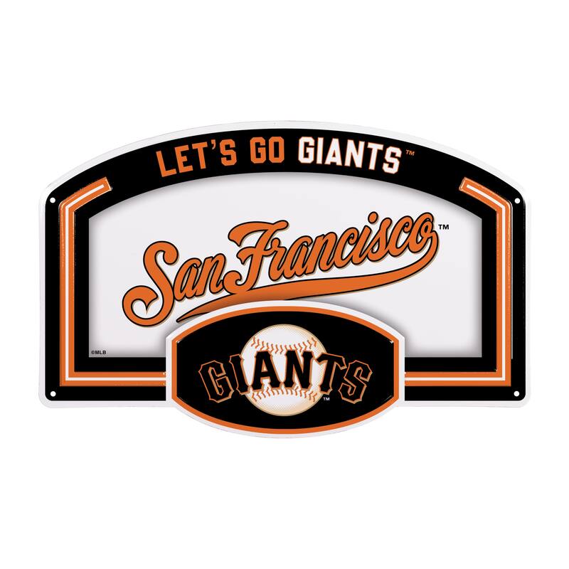 San Francisco Giants Embossed Steel Wall Sign, 11" x 17"