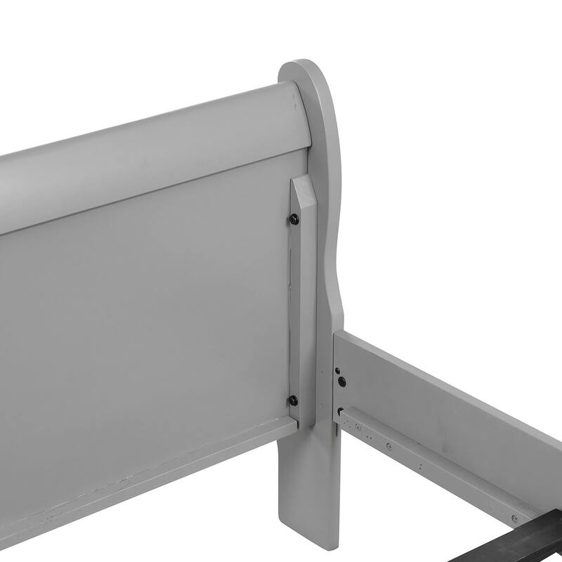 Furniture of America Mayday Traditional Solid Wood Kids 4-Piece Sleigh Bedroom Set