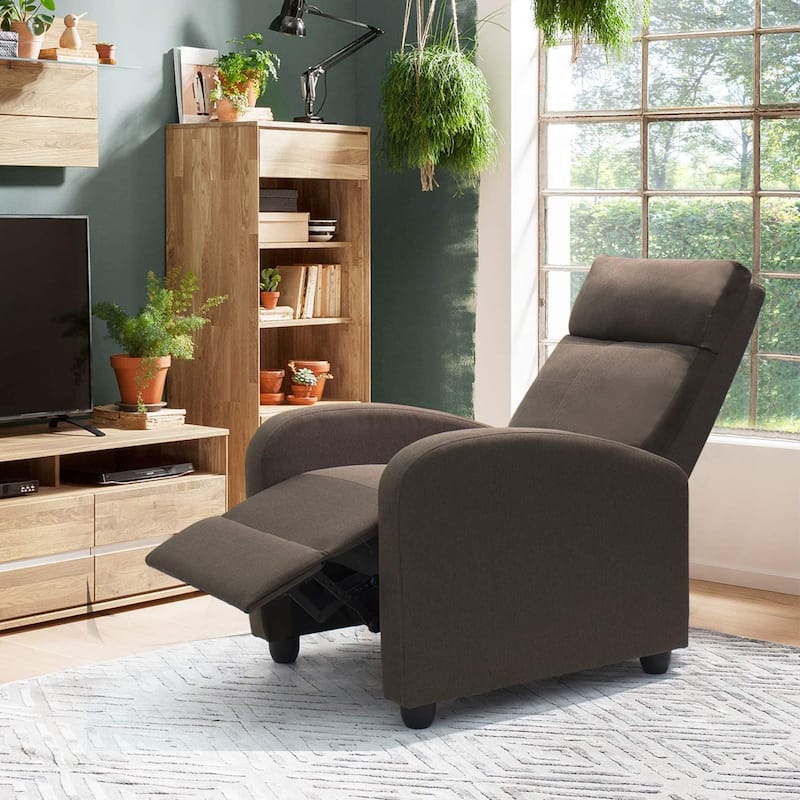 Homall Recliner Chair Fabric Single Living Room Sofa Recliner