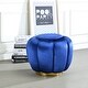 preview thumbnail 2 of 8, Round Ottoman with Gold Legs