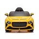 preview thumbnail 1 of 11, 12V Bentley Bacalar Ride-On Car for Kids with Music, LED Lights, Safety Features Yellow