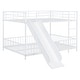 preview thumbnail 5 of 78, Metal Bunk Bed with Slide and Guardrails for Kids, Boys and Girls, Bedroom