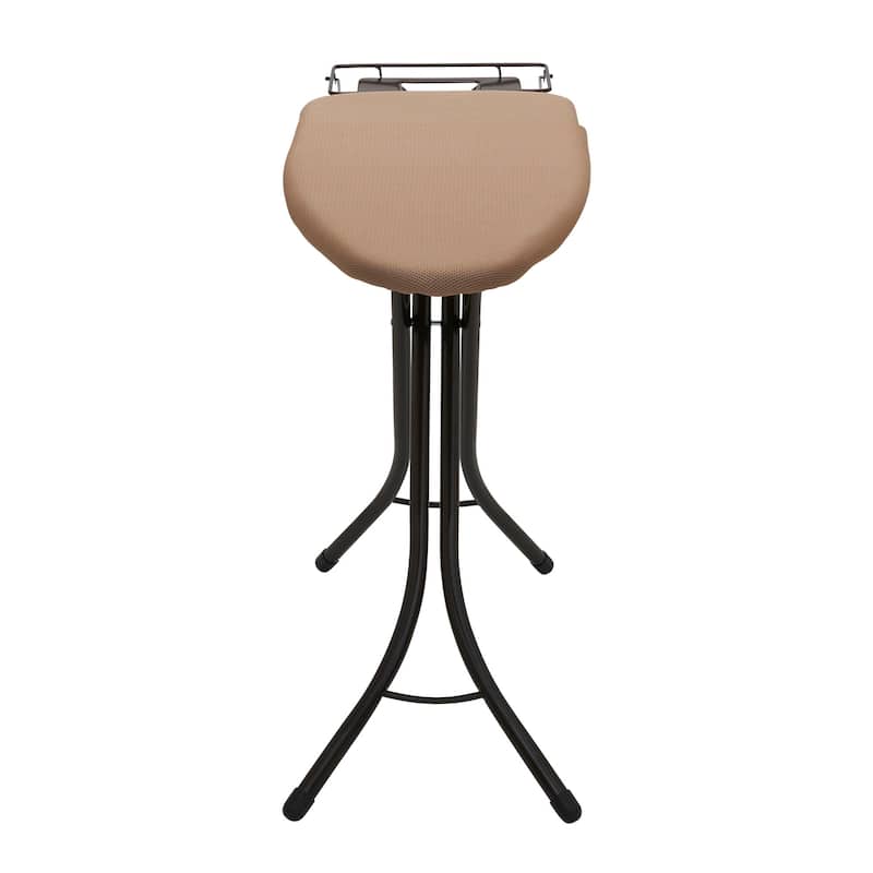 Household Essentials 4-Leg Ironing Station with Sleeve Board and Iron Rest Hanger Bar - 49.0"L x 18.0"W x 38.0"H
