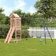 preview thumbnail 1 of 19, vidaXL Swing Set Outdoor Backyard Wooden Playground Equipment for Kids Age 3-8 125.6" x 102" x 93.7" Douglas