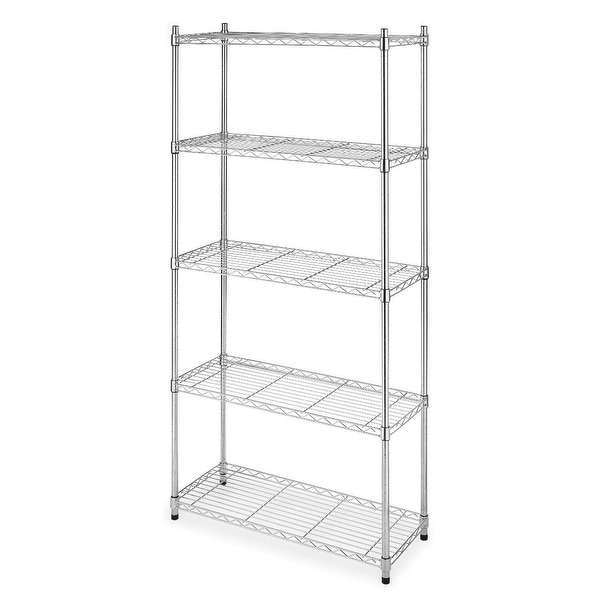 Heavy Duty 5 Shelf Metal Storage Rack Shelving Unit 36.1 x 14.8