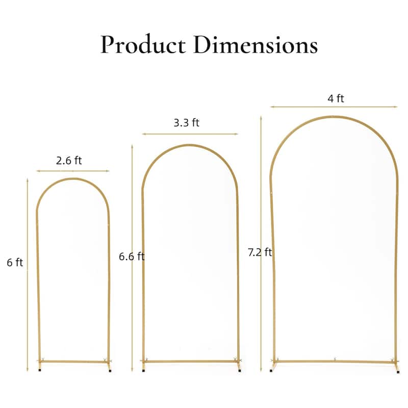 Metal Wedding Arch Backdrop Stand for Ceremony Birthday Party