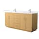 Option Light Oak / White Quartz Top / Brushed Nickel