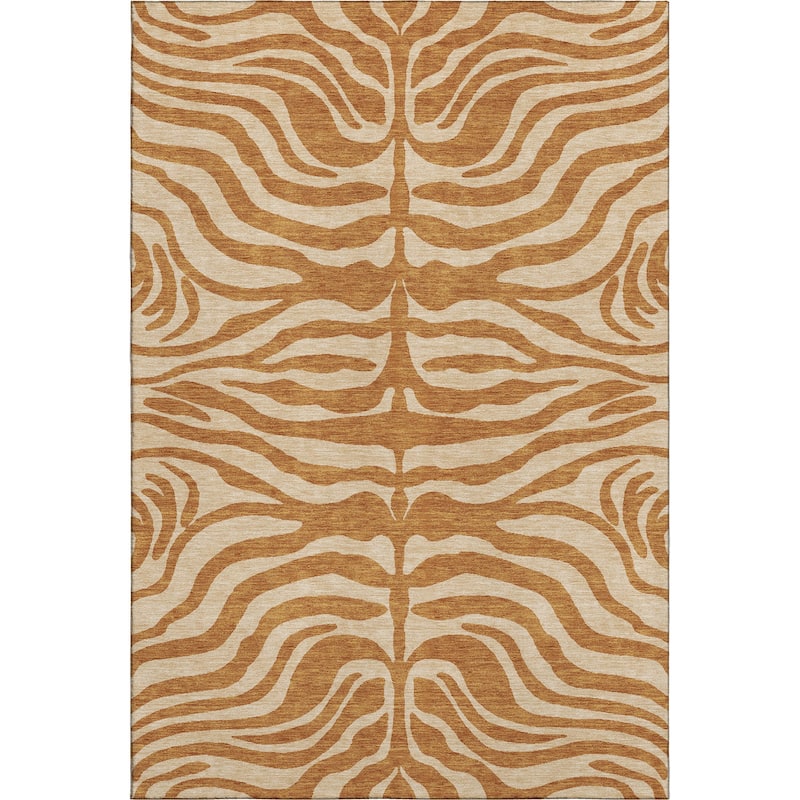 Premium Washable Super Soft Zebra Print Mayfield Rug
