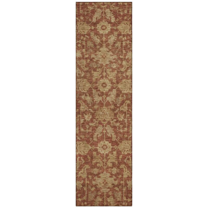 Machine Washable Indoor/ Outdoor Casual Traditional Chantille Rug