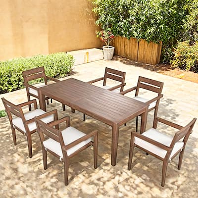 Acacia Wood Outdoor Dining Set,Perfect for Patio, Balcony, or Backyard