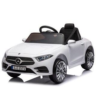 12V Kids Ride-On Mercedes-Benz CLS 350 with Four-Wheel Suspension Parental Remote USB and SD Ports Ideal Christmas Gift