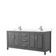 Option Dark Gray, Chrome Trim,Carrara Cultured Marble Top