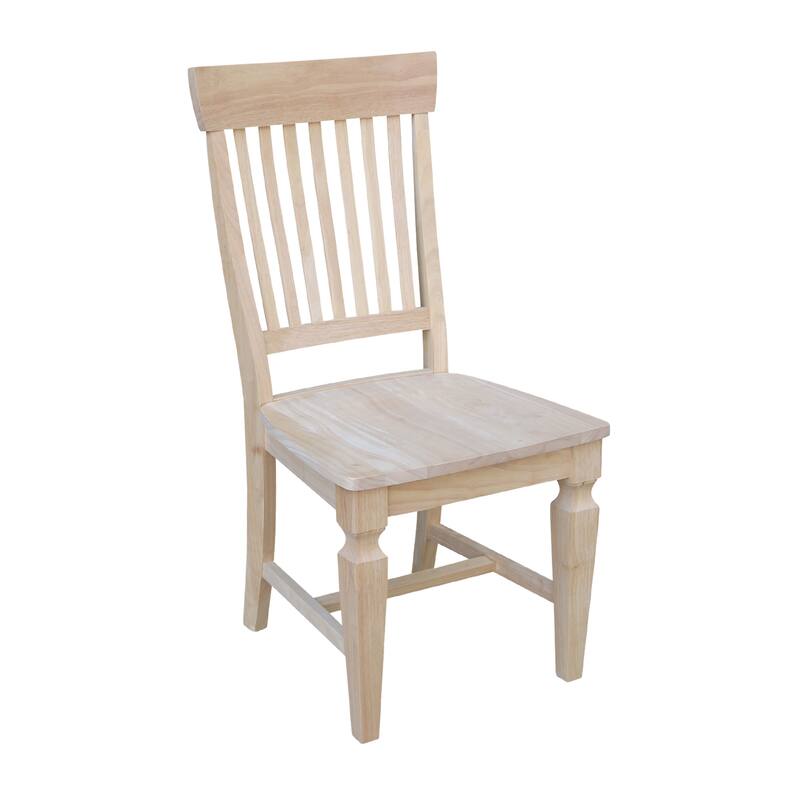 Solid Wood Vista Slat Back Dining Chairs - Set of Two