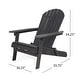 preview thumbnail 7 of 54, Hanlee Acacia Wood Folding Adirondack Chair by Christopher Knight Home - 29.50" W x 35.75" D x 34.25" H