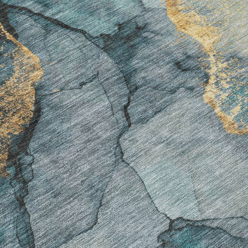 Machine Washable Indoor/ Outdoor Modern Brush Chantille Rug