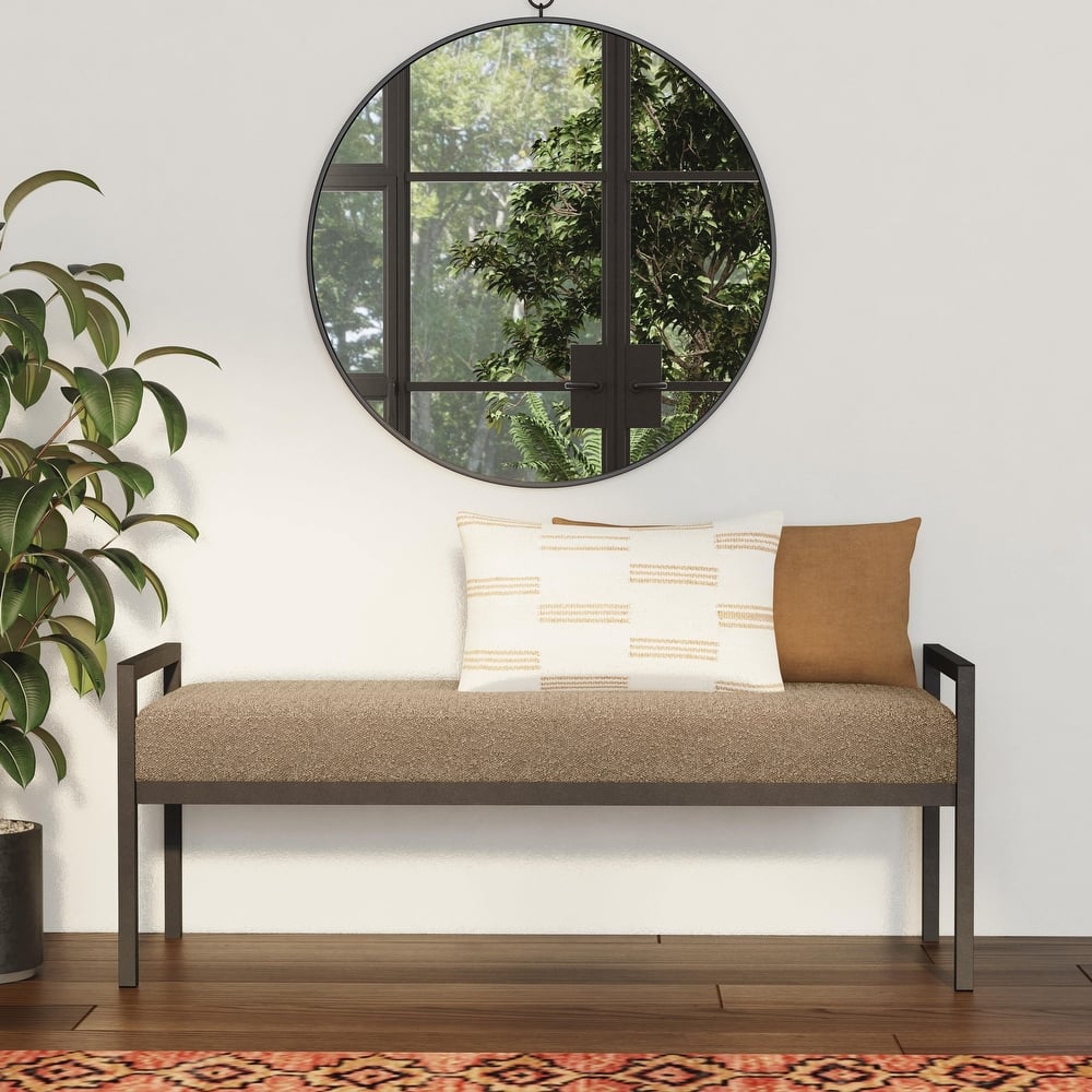 HomePop Modern Metal Bench