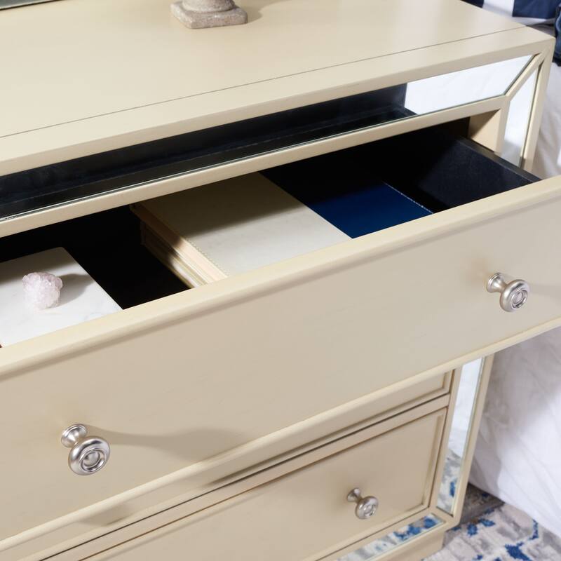 SAFAVIEH Amey Mirrored 3-Drawer Chest
