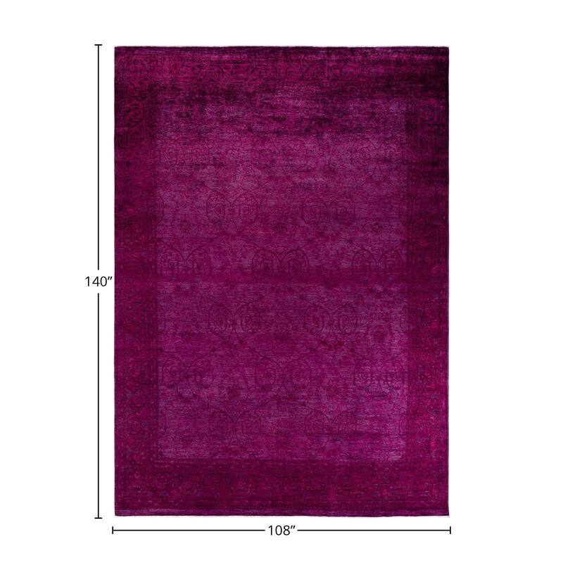 Vibrance, One-of-a-Kind Hand-Knotted Area Rug - Red, 9' 0" x 11' 8" - 9' 0" x 11' 8"
