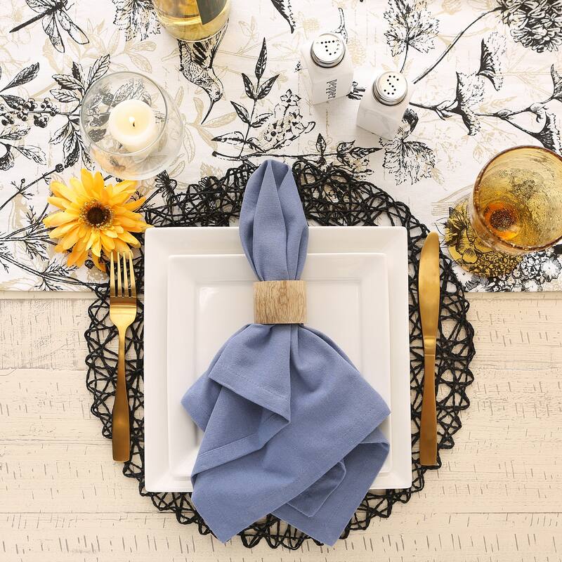 DII Solid Cotton Napkin Set/6