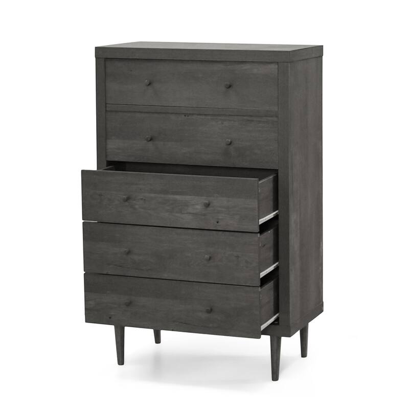 Nystrom Mid Century Modern 5 Drawer Dresser by Christopher Knight Home