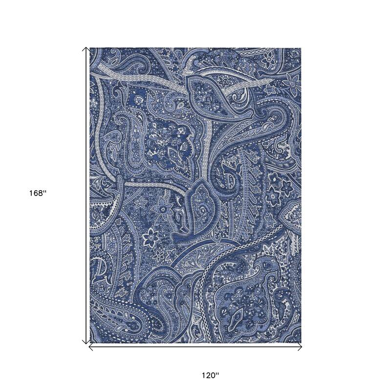 HomeRoots Paisley Traditional Rectangle Outdoor Rug