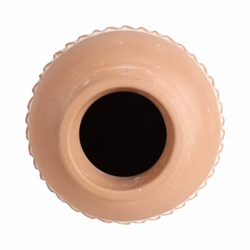 Pottery Terracotta Vase Artisan Style Traditional Classic Silhouette