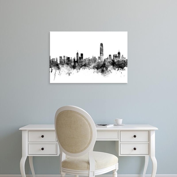 Easy Art Prints Michael Tompsett's 'Hong Kong Skyline' Premium Canvas Art